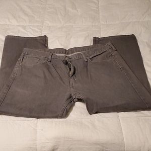Mens Levi 569 grey denim jeans 38x30